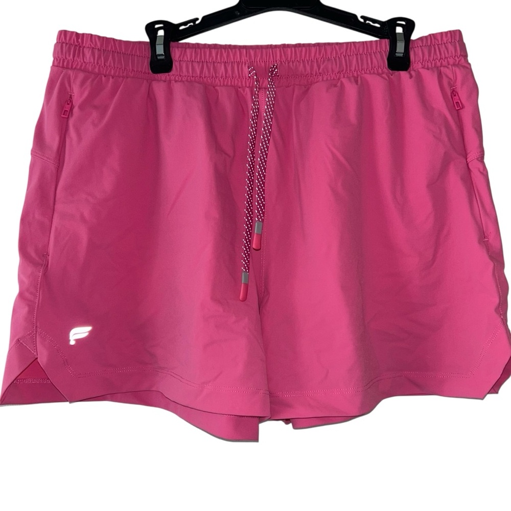 Fabletics Pink Athletic Drawstring Shorts Sz Large - image 1